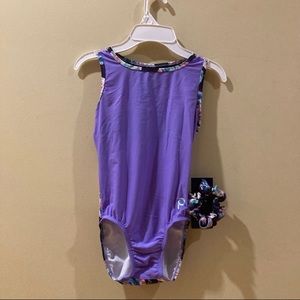 Plum practice wear leotard